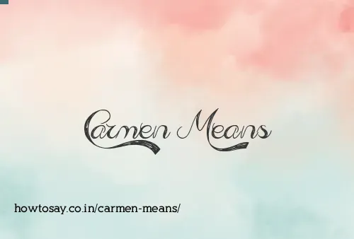 Carmen Means
