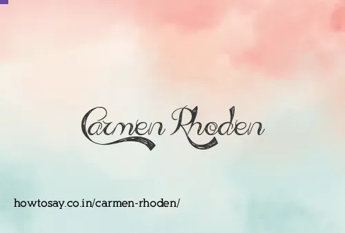 Carmen Rhoden