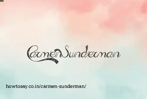 Carmen Sunderman