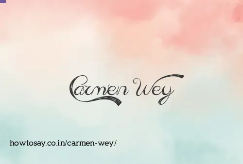 Carmen Wey