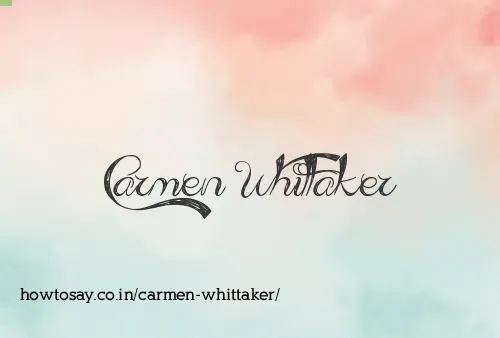 Carmen Whittaker