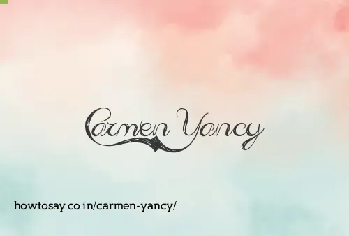 Carmen Yancy