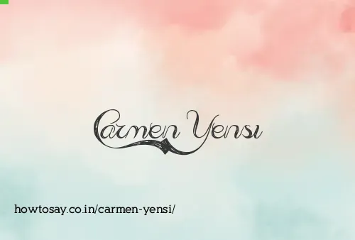Carmen Yensi
