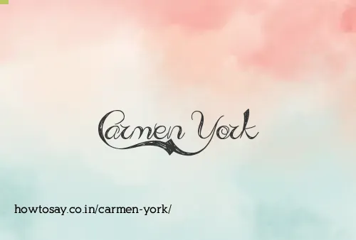 Carmen York