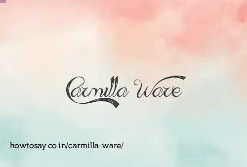 Carmilla Ware