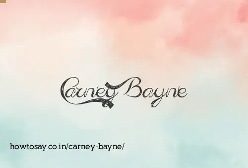 Carney Bayne