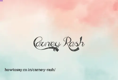 Carney Rash