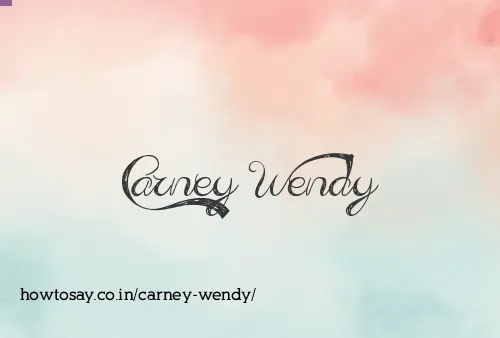 Carney Wendy