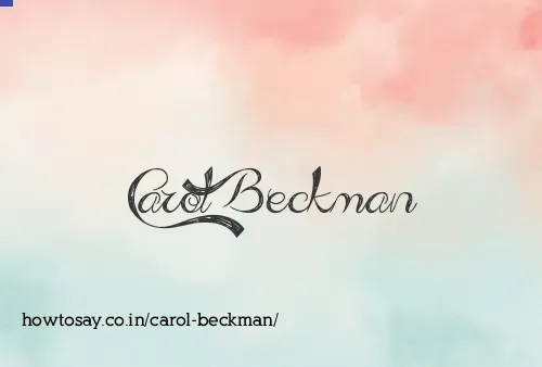 Carol Beckman