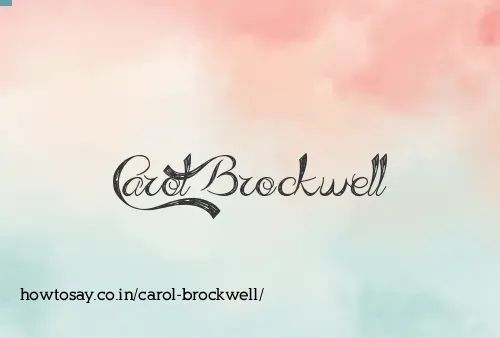 Carol Brockwell