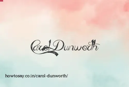 Carol Dunworth