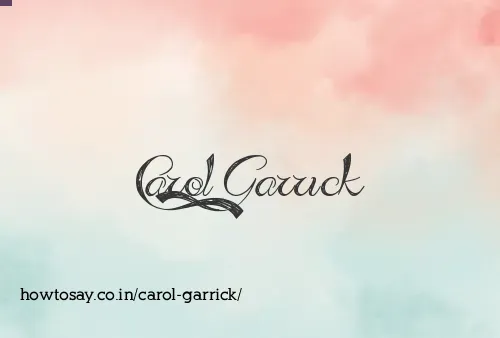 Carol Garrick