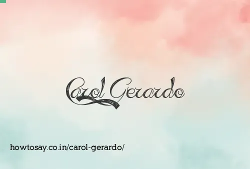 Carol Gerardo