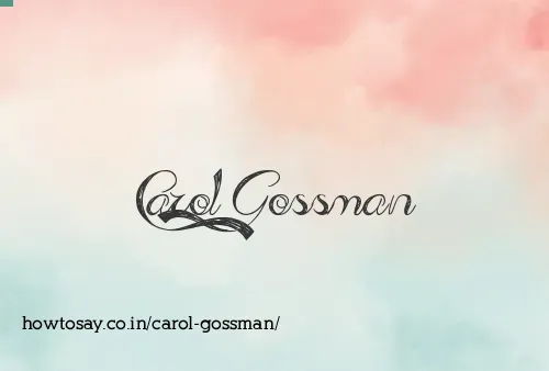 Carol Gossman