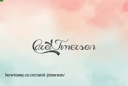 Carol Jimerson