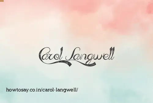 Carol Langwell