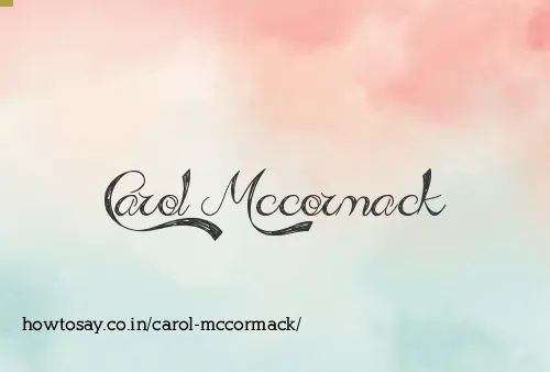Carol Mccormack