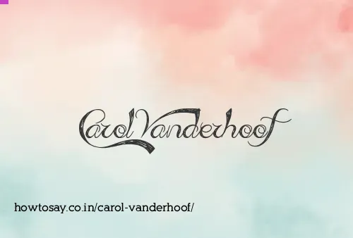 Carol Vanderhoof