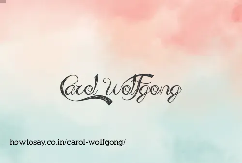 Carol Wolfgong