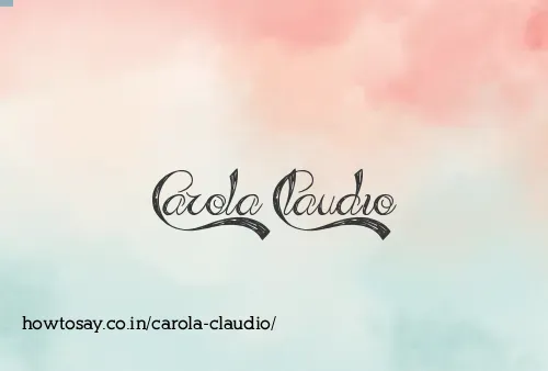 Carola Claudio