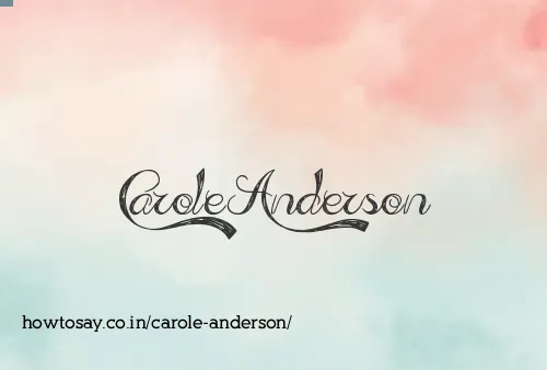Carole Anderson