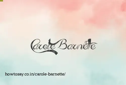 Carole Barnette