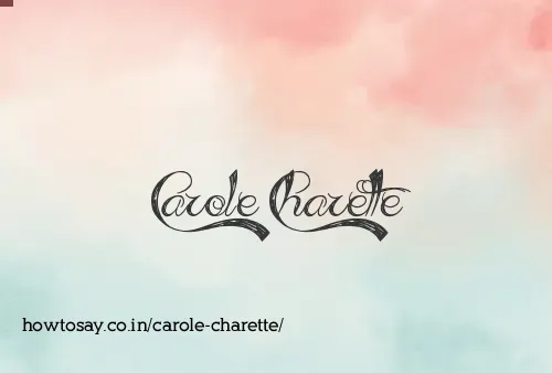 Carole Charette