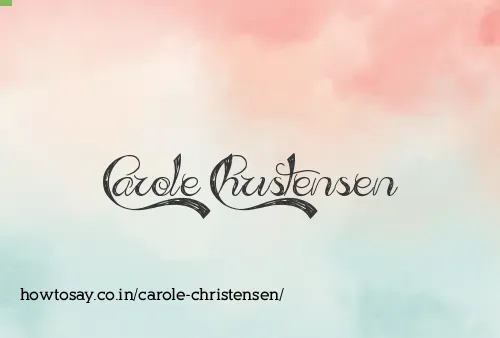 Carole Christensen