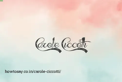 Carole Ciccotti