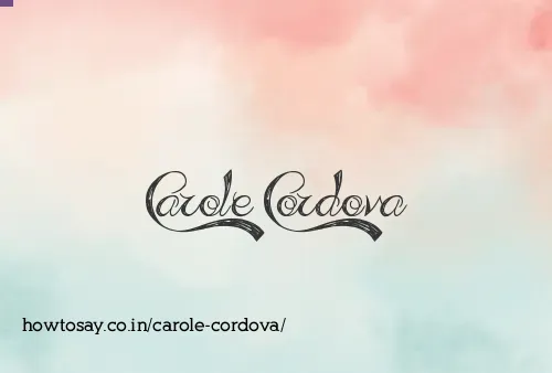 Carole Cordova