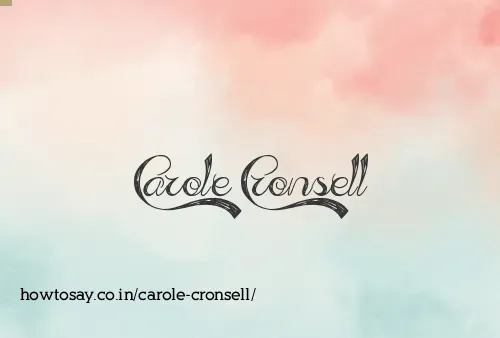 Carole Cronsell
