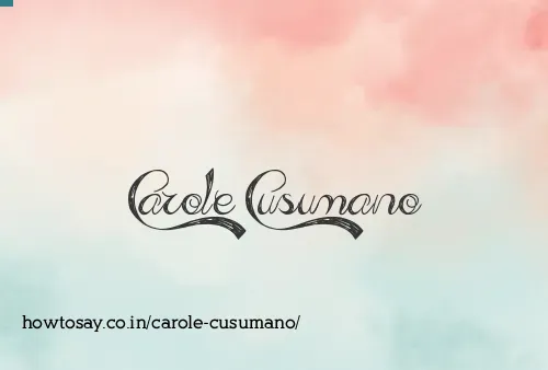 Carole Cusumano