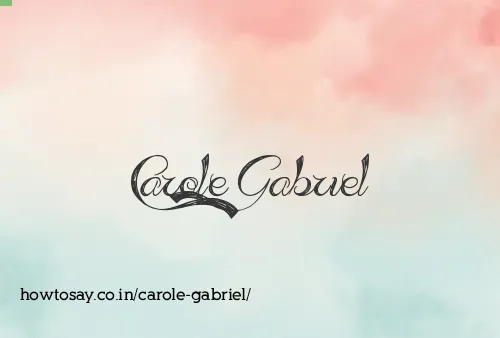 Carole Gabriel
