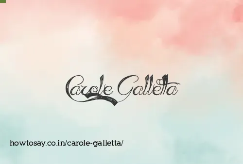 Carole Galletta