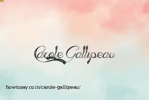 Carole Gallipeau