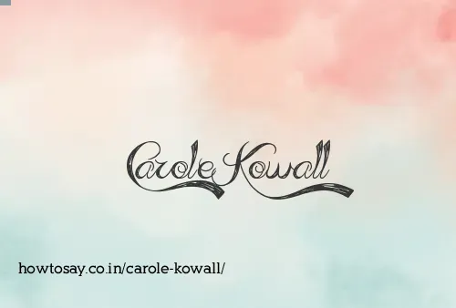 Carole Kowall
