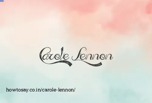Carole Lennon