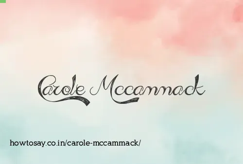 Carole Mccammack