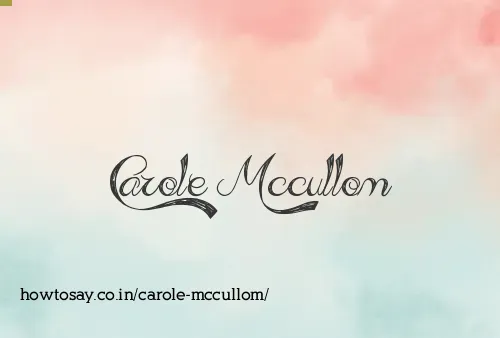 Carole Mccullom