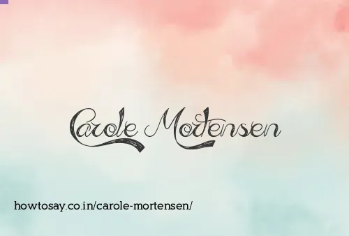 Carole Mortensen