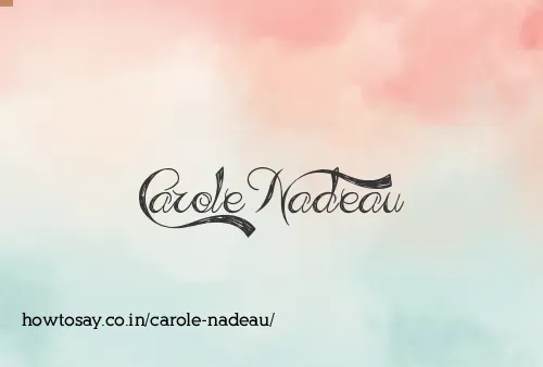 Carole Nadeau
