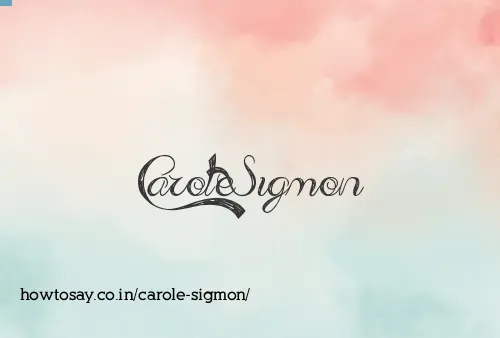 Carole Sigmon