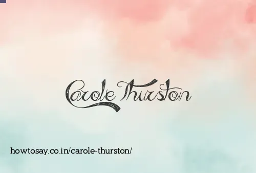 Carole Thurston