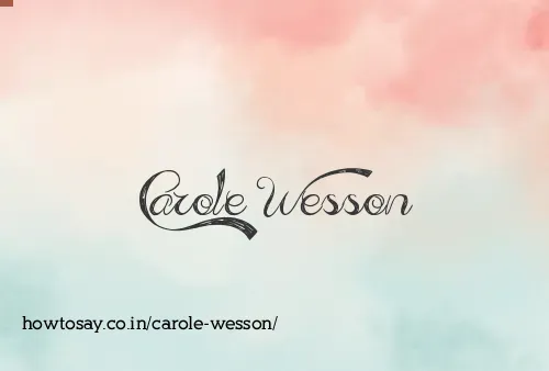 Carole Wesson