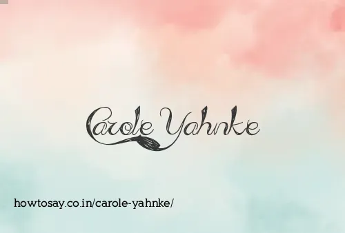 Carole Yahnke