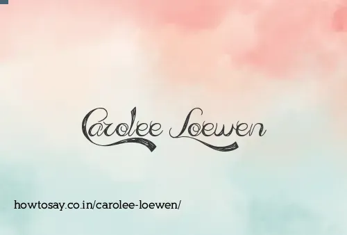Carolee Loewen