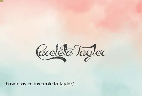 Caroletta Taylor