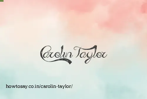 Carolin Taylor