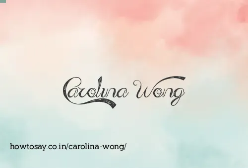 Carolina Wong