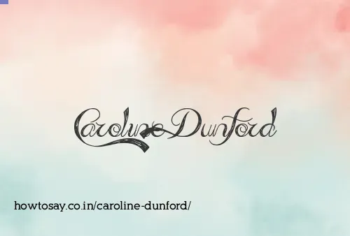 Caroline Dunford